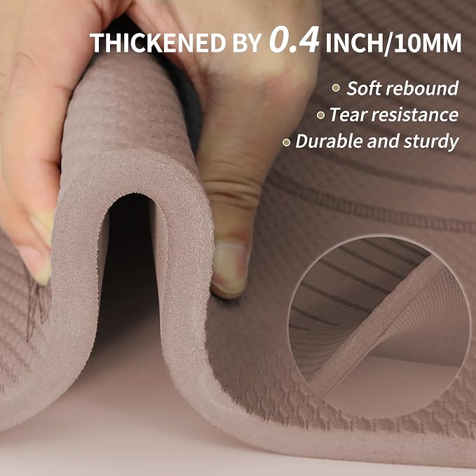 PAIDU Large Yoga Mat-72’x36’x0.4’ Extra Width ＆ Thick,Comfortable,Non-Slip Exercise Mat-Works Great on All Floor for Stretching,Yoga Studio,Gym or Home Workouts
