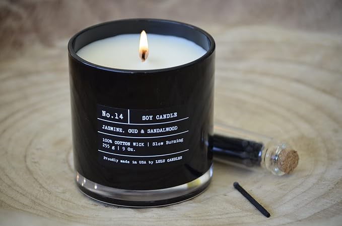 Lulu Candles | Tobacco, Spice & Vanilla | Luxury Scented Soy Jar Candle | Hand Poured in The USA | Highly Scented & Long Lasting (9 Oz. 2 Pack)