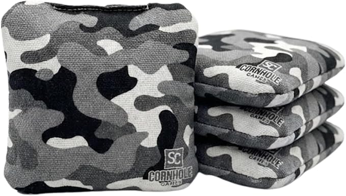 Professional Dual Sided Cornhole Bags- 16 oz 6x6 w/Premium Resin Fill - Official Tournament Slide/Stick Pro Bean Bags - Regulation/Approved