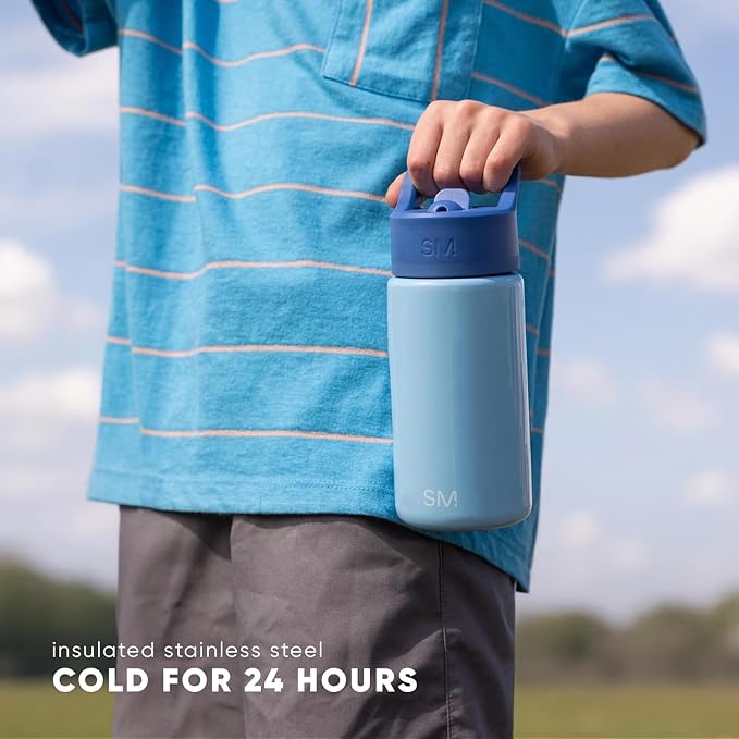 Simple Modern Kids Summit Water Bottle with Straw Lid | Harry Potter 18oz Stainless Steel Cup Insulated Tumbler for Girls, Boys, School | Magical Mashup