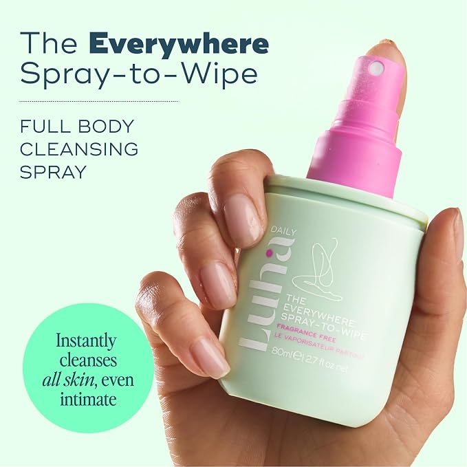 Luna Daily The Fragrance Free Everywhere Spray-To-Wipe | 80ml