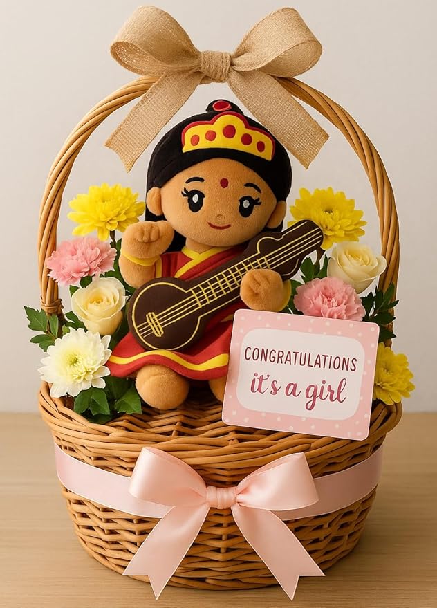 MODI Toys Mini Bundle - 7 Small Mantra Singing Plush Toys: Shiv Shankar, Durga Devi, Saraswati, Laxmi, Baby Ganesh, Hanuman & Krishna - Perfect Diwali Hindu Gifts