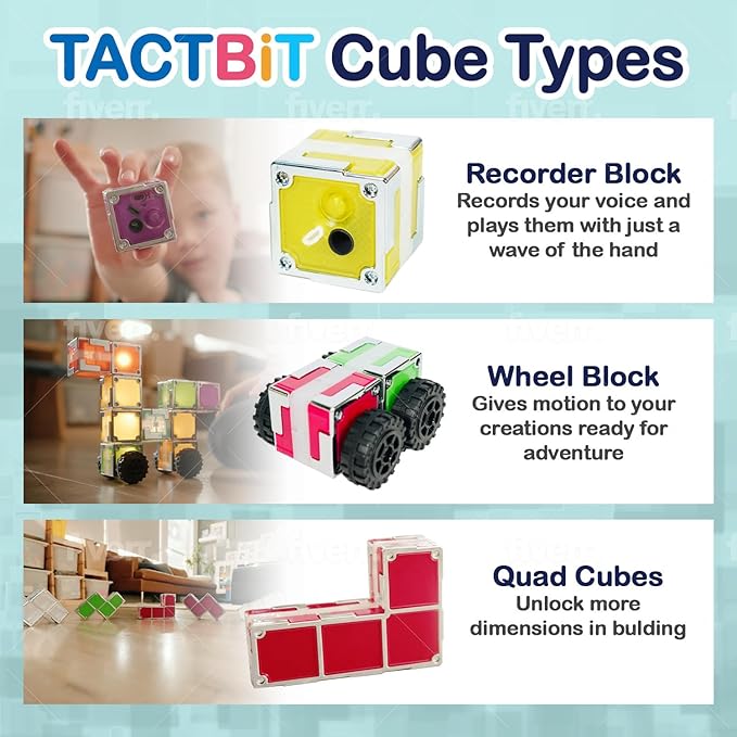 Sensory Cubes 24-Set STEAM Magnetic Blocks| Best Toy for ADHD, SEN, ASD Learning, Full STEAM Functions ESP in Science & Technology