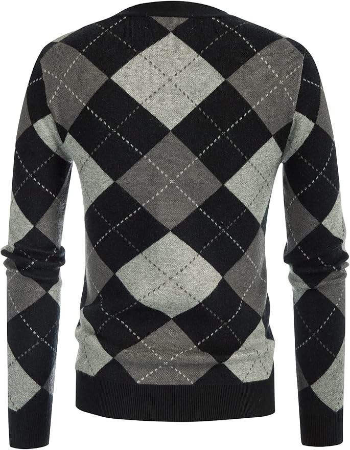 GRACE KARIN Womens Cardigan Sweater Fall Fashion Argyle Sweater Button Up Cardigan Teacher Outfits Preppy Clothes