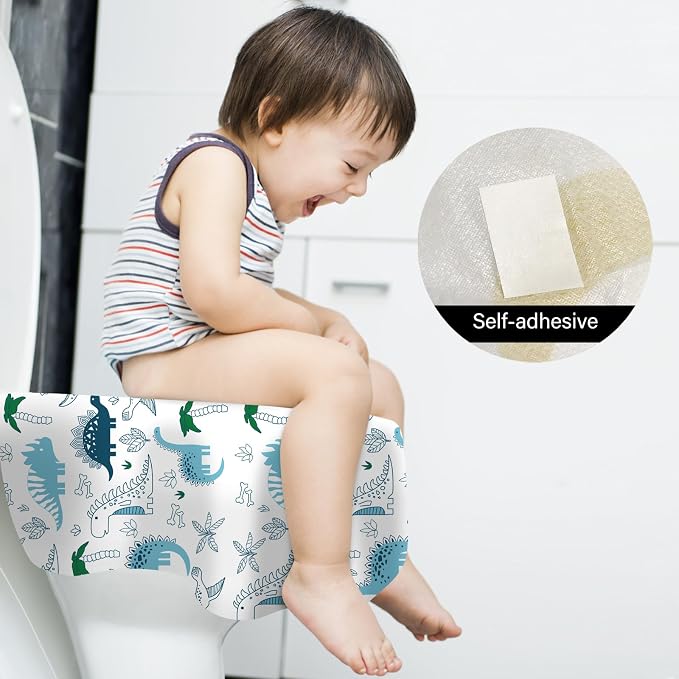 40 Pack Toilet Seat Covers Disposable for Kids Toddlers & Adults, Extra Large Waterproof Toilet Cover Individually Wrapped Travel Essential Portable Potty Training in Public Restrooms, Trip - KL & CH