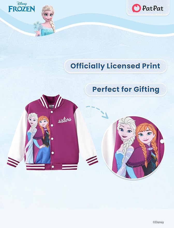 Disney Minnie Mickey Stitch Princess Frozen Marvel Jacket Lightweight Coat Button up Color Block Sweatshirt Sizes 2-14 Years