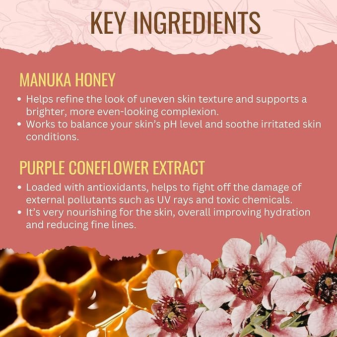 Manuka Lane Natural Eye Cream Moisturizer with Manuka Honey, Eyebright, Vitamin E, and Lanolin – Nature’s Most Powerful Defense Against Dark Circles Under-Eye Bags, Dark Circles and Puffiness