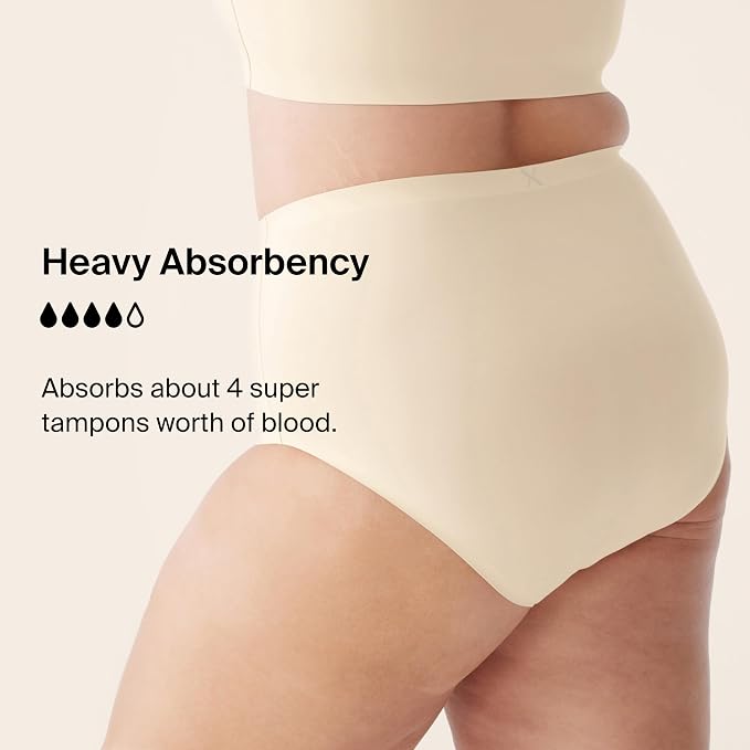 KNIX Super Leakproof High Rise Period Underwear for Women, Machine Washable, Reusable (1 Pack)