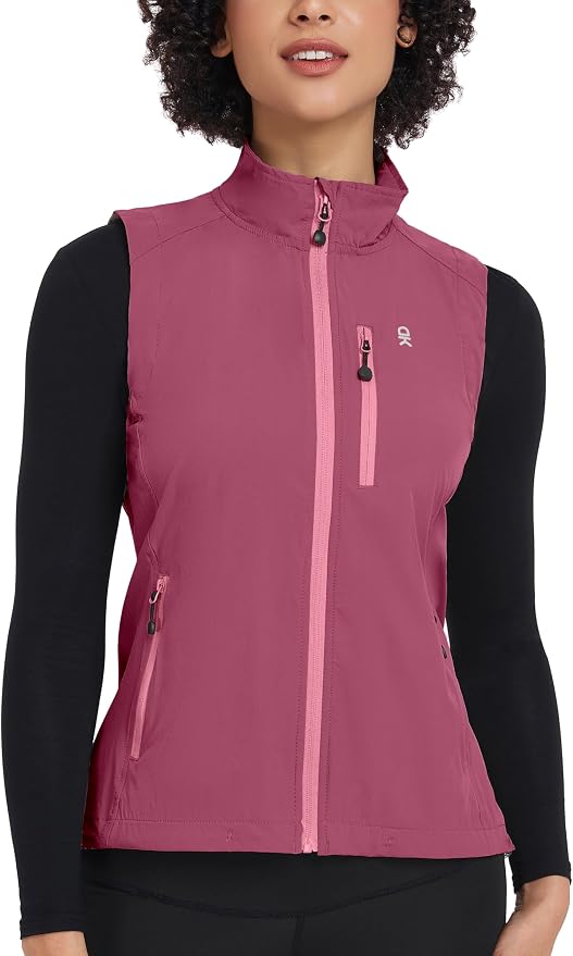 Little Donkey Andy Women's Lightweight Quick Dry Vest Windproof Summer Vest | Stretch Quick Dry Material, Windproof Breathable Vest, Cooling Effect Summer Outerwear, Running Cycling Golf Tennis Hiking