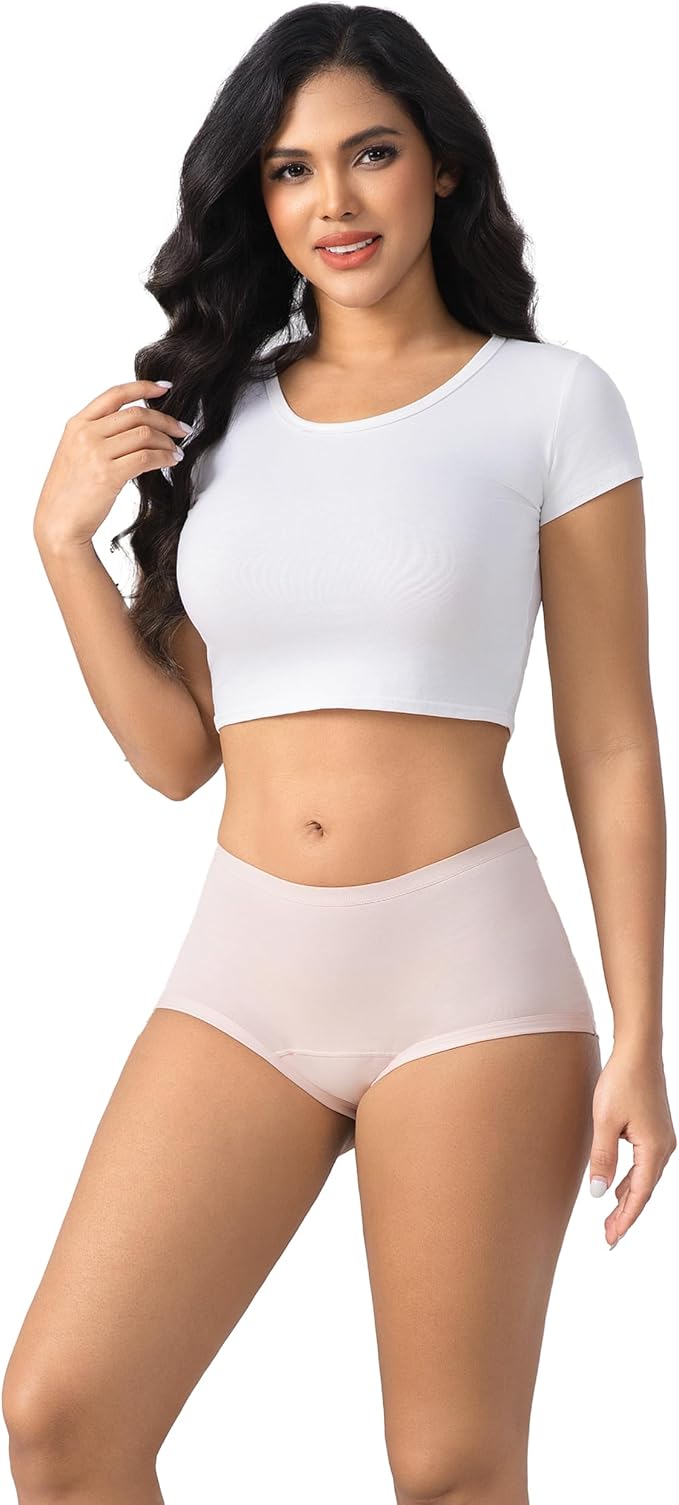 Goat Union Organic Cotton Boyleg Period Underwear for Women & Teens - Moderate Absorbency Period Panty