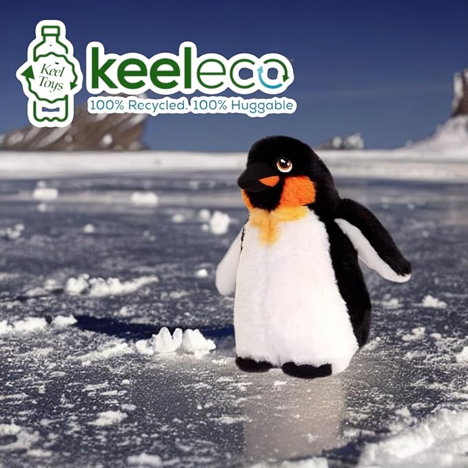 Deluxe Paws Emperor Penguin Eco-Friendly Plush Made from 100% Recycled Materials