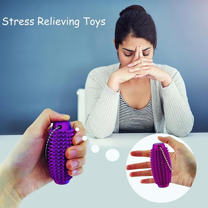 Upgrade Little Ouchies Pain Stim Fidget 3D Printed Fidget Toys Anxiety Relief Items,Handheld Fidget Toys,Adults & Teens Promotes Focus, Novelty Stress Relief for Christmas Birthday Gifts（RB）
