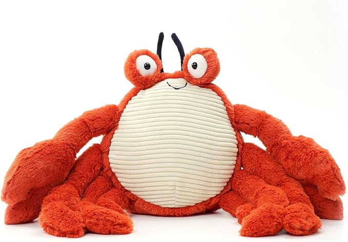 RECUR Plush King Crab Stuffed Animals,Soft Plushie,12 Inches,Adorable Gift for All Ages
