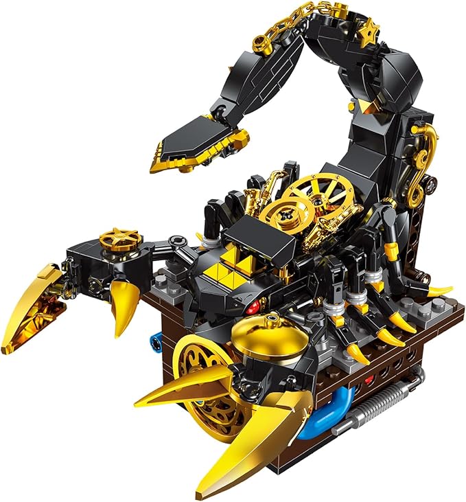Insect Collection Animal Building Set,Insect Bug Easter Party Favors,with Linkable Components,Toys Crossing,Home Or Office Décor Sets for Boys 8-14(Scorpion)