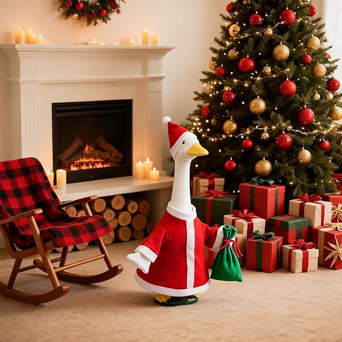 Christmas Goose Outfit for 23" Lawn Goose