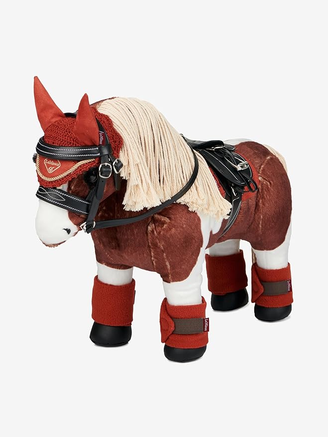 LeMieux Toy Pony Saddle Pad for Toy Pony - Soft Suede & Cotton Lining - Suitable for Ages 3 Years + - Gift for Kids - Chilli