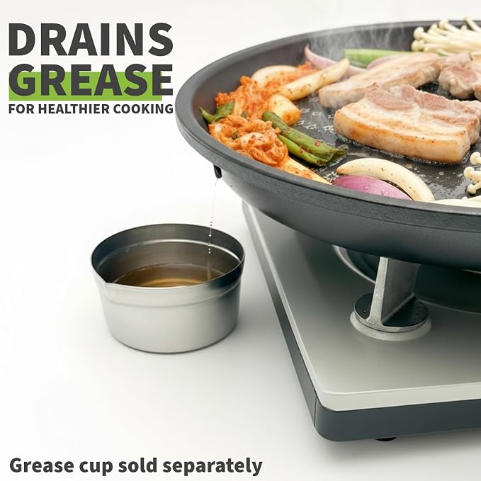 TECHEF - Korean BBQ Nonstick Grill Pan, KBBQ Grill Pan, PFOA-Free, Dishwasher Oven Safe, Made in Korea