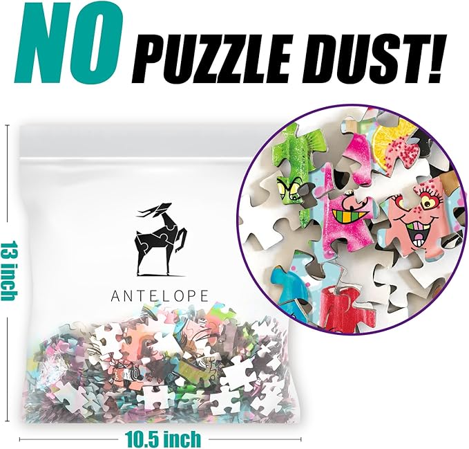 Antelope - 1000 Piece Puzzle for Adults, Popsicle - Jigsaw Puzzles 1000 Pieces, High Resolution, Matte Finish, No Dust