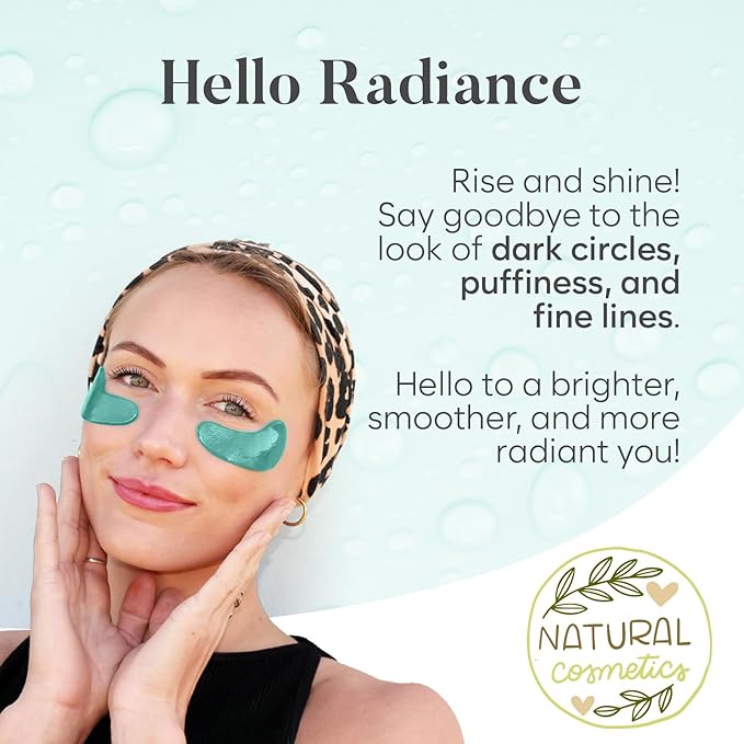 BLOOMORA Aloe Vera Under Eye Patches (30 PAIRS), For Puffy Eyes and Dark Circles, Under Eye Mask with Hyaluronic Acid & Hydrolyzed Collagen, Deeply Hydrating Formula, Patch Yeux