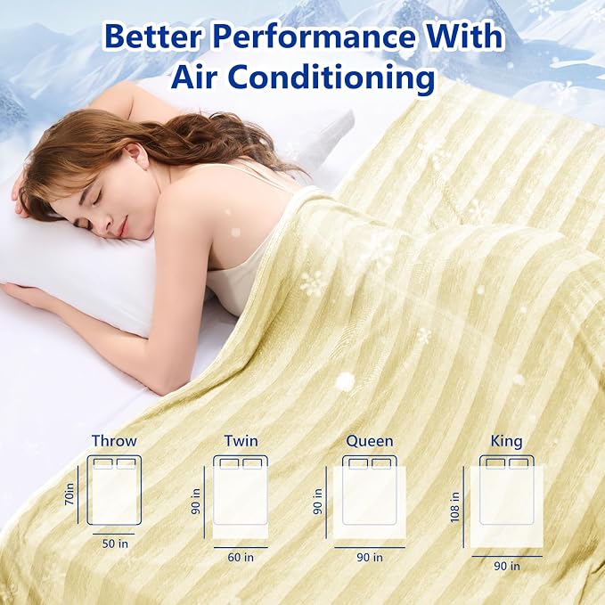 Cooling Blanket for Hot Sleepers Cold Summer Blanket Throw 60"x90" | Cold Summer Bed Blanket Keeps Cool for Night Sweats, Soft Lightweight Breathable Sofa Blankets for Kid Adults