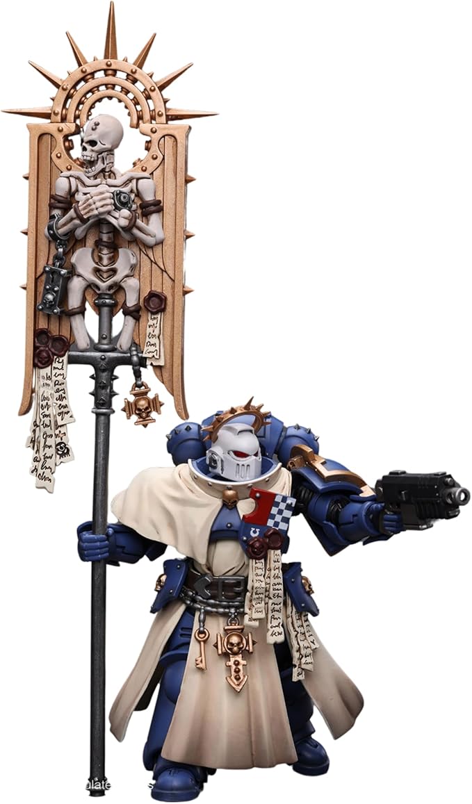 JOYTOY Warhammer 40k Action Figure Ultramarines Bladeguard Ancient Collection Anime Model, 1/18 4.2-inch Christmas Birthday Gift