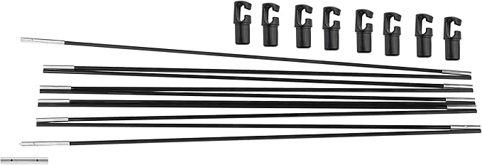 Upper Bounce Trampoline Poles Replacement, Fiberglass Rods, Top Ring Net Enclosure Support, Durable Accessories and Parts