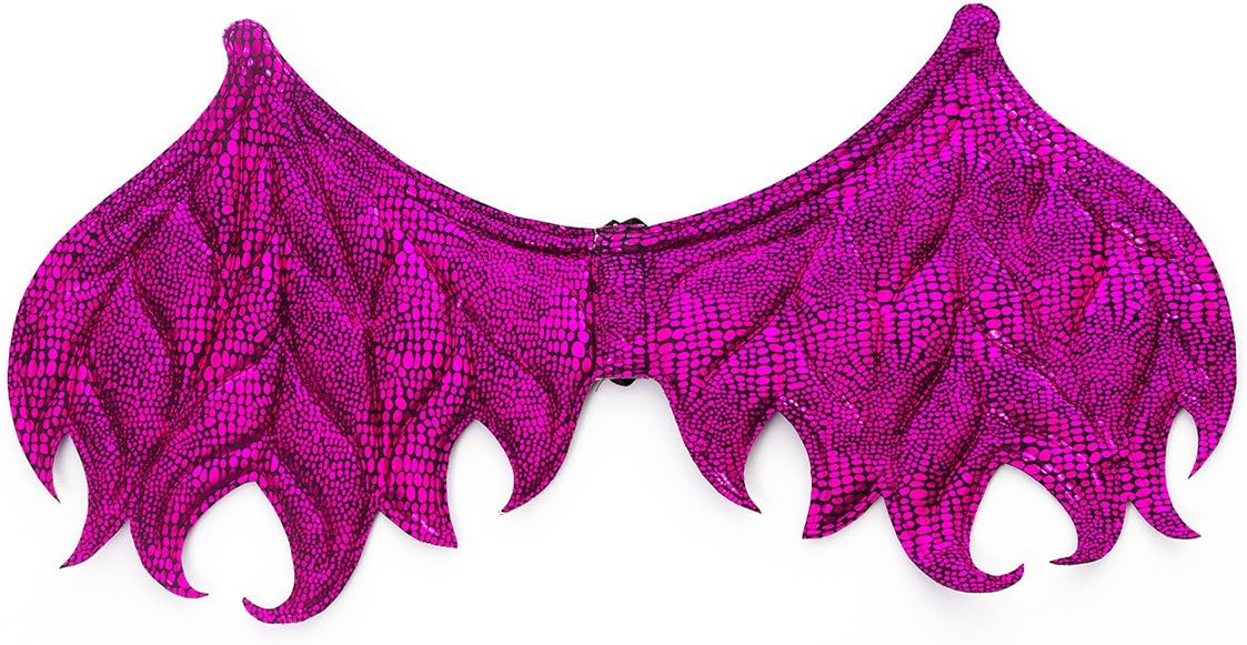 Little Adventures Reversible Dragon Mask and Wing Sets for Boys & Girls - Pink/Magenta