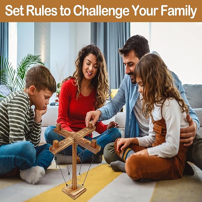 Ring Toss Games for Adults, Fun Hook and Ring Game with Carrying Bag, Outdoor Indoor Party Game, Board Games for Family, Bar, Party, Game Nights