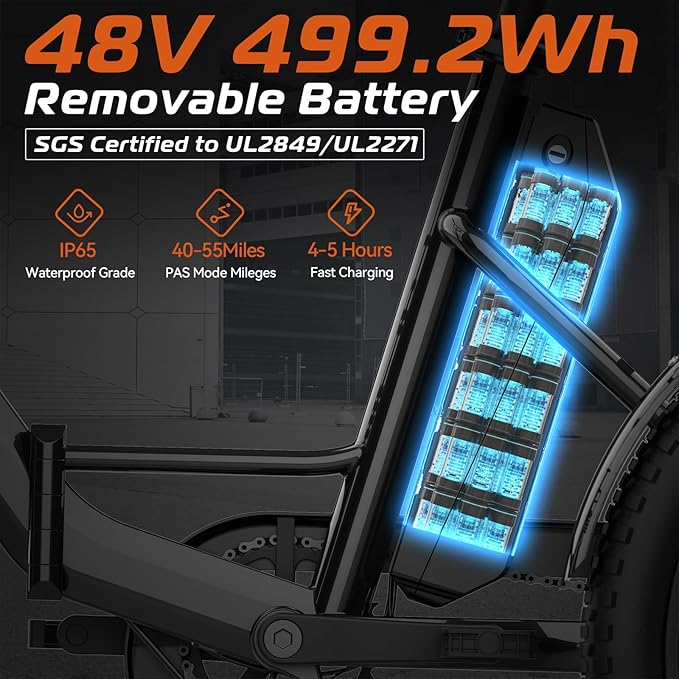 Vivi T01 20" x2.6 Fat Tire Electric Tricycle for Adults, 750W Peak 20'' Folding 3 Wheels Electric Bike, 95% Pre-Assembled, Speed Differential, 15.5MPH Eletric Trike with Bracket