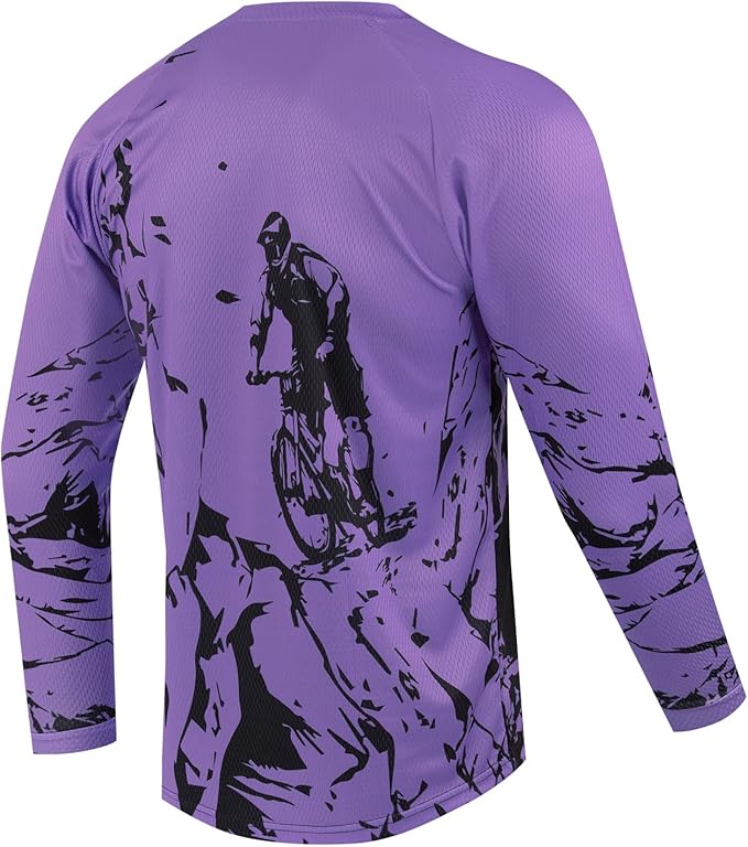 Youth Dirt Bike Jersey Kids Motocross Shirts for Boys Off Roading Long Sleeve Cycling Jerseys Childs Mountain Bicycle Shirt
