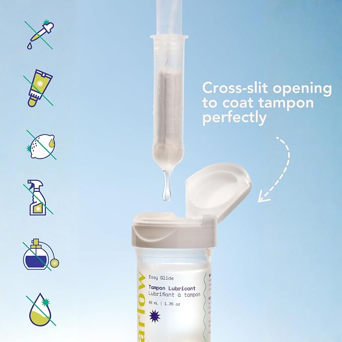 Marlow | Tampon Lubricant | Makes Tampon Insertion Easy | pH Balanced