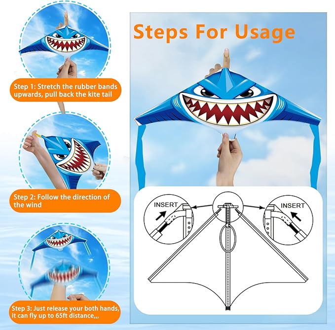 YongnKids 6 Pack/ 20 Pack Mini Kite for Boys Girls Age 3-5 4-8, Finger Launcher Kites Easy to Fly Ejection Flying Toys Kite for Kids Teens Ages Beach Park Backyard Outdoor Sports