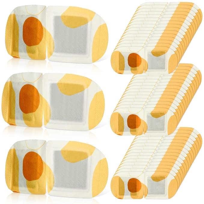 100 Pcs Self Heated Steam Eye Masks Disposable Self Heating Eye Mask Bulk Steam Mask Warm Compress Gifts for Home Office Travel Warm Sleep Supplies(Yellow)