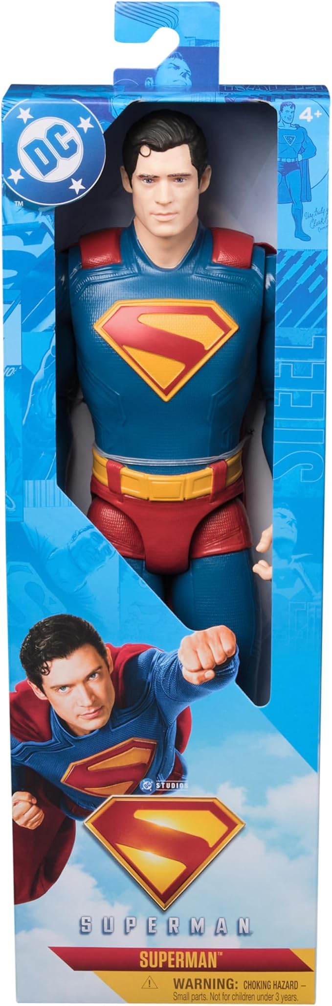 DC Comics, Superman 12-inch Superhero Action Figure, Kids Toys for Boys and Girls Pretend Play, for Ages 4 and Up