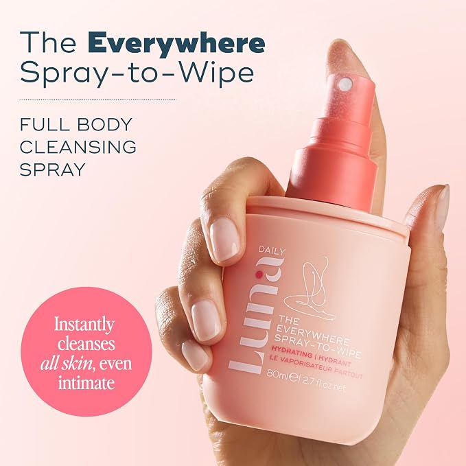 Luna Daily The Everywhere Spray-To-Wipe - Hydrating Soft Cotton | 80ml