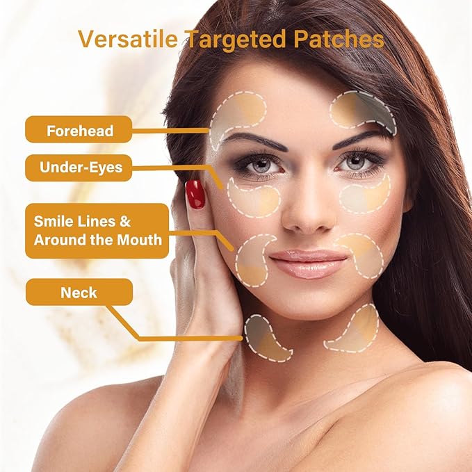 Gold Cucumber Under Eye Patches - 60 Pairs Hydrogel Eye Mask for Dark Circles & Wrinkles with Collagen, Hyaluronic Acid & Castor Oil, Hydrating & Smoothing Treatment