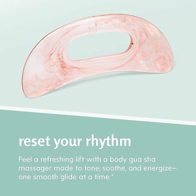 Large Body Gua Sha Tool for Lymphatic Drainage, Cellulite, Sculpting and Sore Muscles, Grip-Friendly with Smooth Resin & Ergonomic Design for Jawline, Neck, Thighs and Stomach by M3 - Pink