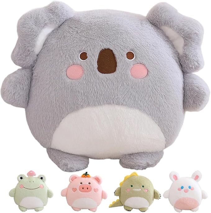 Koala Plush Pillow Cute Koala Stuffed Animal Pillow Kids' Koala Plush Toy Cuddly Animal Plush Pillow Gift for Boys Girls,Koala