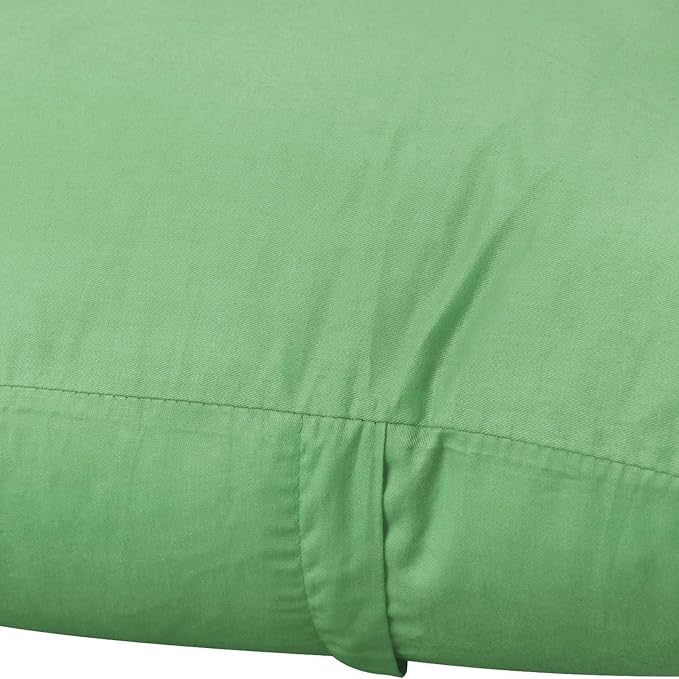 Thmyo 4-Pack 100% Cotton Comfortable Solid Decorative Throw Pillow Case, Square Cushion Cover Pillowcase Sublimation Blank Pillow Covers DIY Throw Pillowcase(16x16 inch/ 40x40cm,Sage Green)