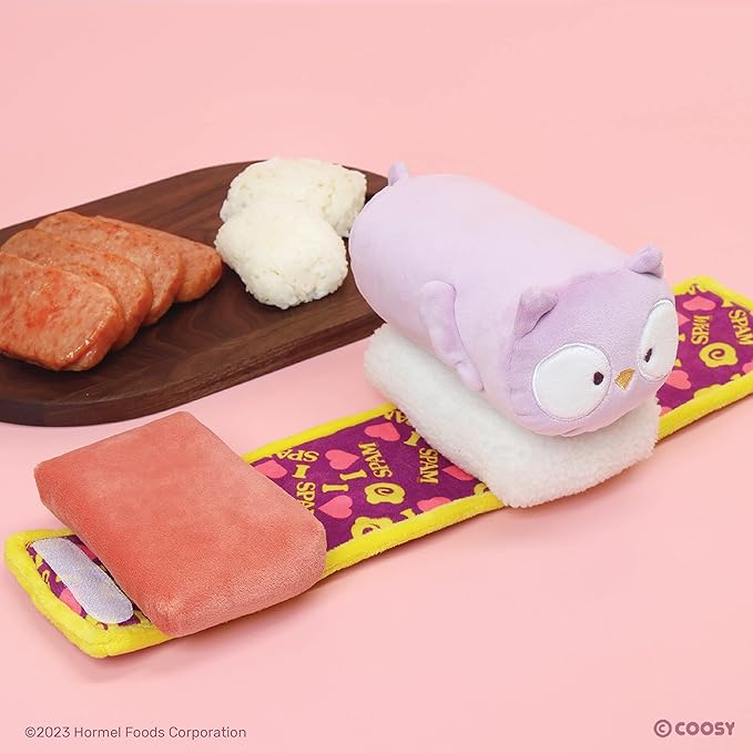 Anirollz Stuffed Animal Plush Toy - Official SPAM Musubi Blanket Outfitz Doll | Soft, Squishy, Warm, Cute, Comfort, Safe| Pillow with Owl - Birthday Decorations Graduation Gift 6" Owlyroll