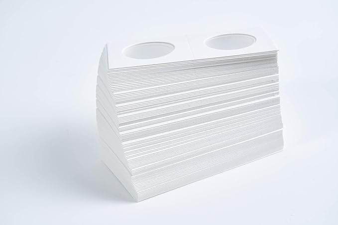 Boen 300PCS Coin Flips 29mm /(1.14 inch). Coin Flips 2x2 for Small Dollar. Coin Holders for Colletors The Coin Collection Supplies The Coin Cardboard Coin Flips for Coin Collection