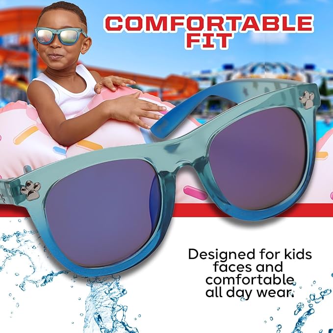 Sun-Staches Paw Patrol and Paw Patrol Skye Sunglasses for Kids - with Soft Case - Officially Licensed Paw Patrol Merchandise