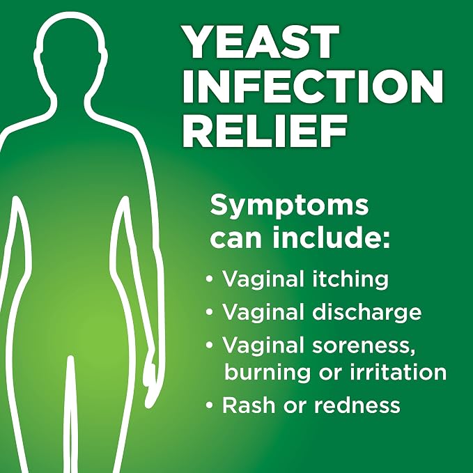 Amazon Basic Care Miconazole Nitrate Vaginal Cream (4 Percent), 3-Day Yeast Infection Treatment for Women with Prefilled Applicators, 0.18 ounce, 3 count