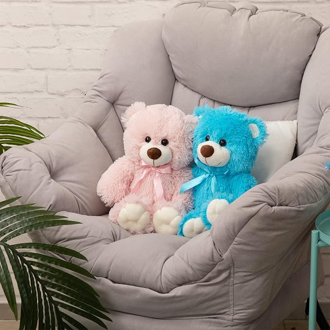 Super Color Teddy Bear Stuffed Animals Plush Toy for Children Girlfriend Family Congratulations Baby Shower Birthday Pink 14 inch