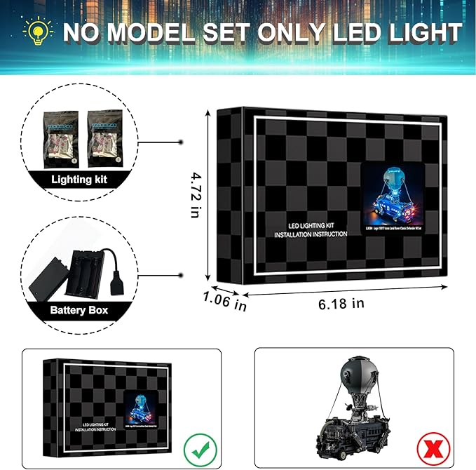 LED Light Kit for Lego Battle Bus Fortnite 77073 Set, Compatible with Lego 77073 Building Blocks Model(Not Include Blocks Set)