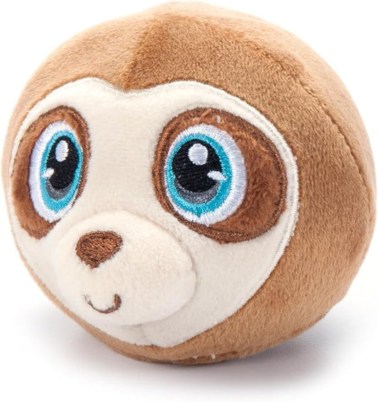 The Petting Zoo Sloth Stuffed Animal Plushie, Gifts for Kids, Squishiez Wildlife Animal Squeeze Toy, Brown Sloth Plush Toy, 3 inches