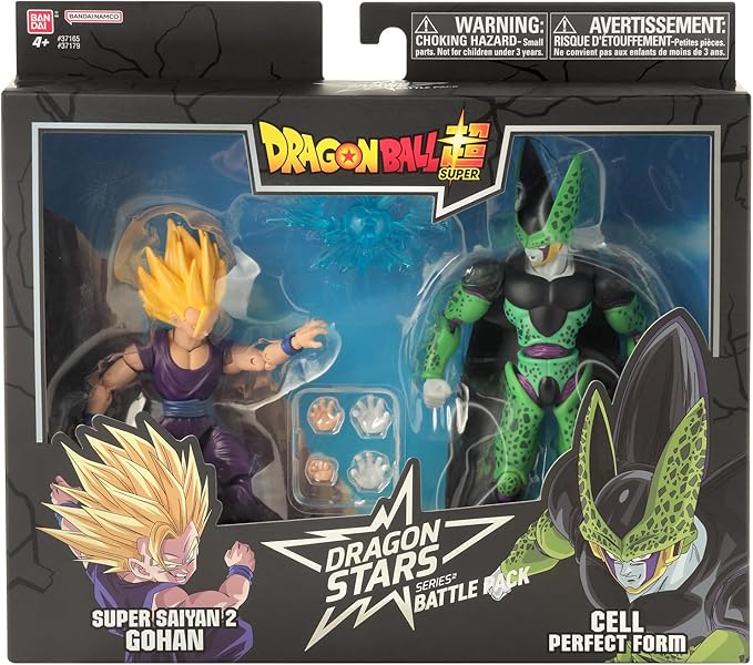 Dragon Ball Super - Super Saiyan 2 Gohan vs. Cell Battle Pack Action Figure Set