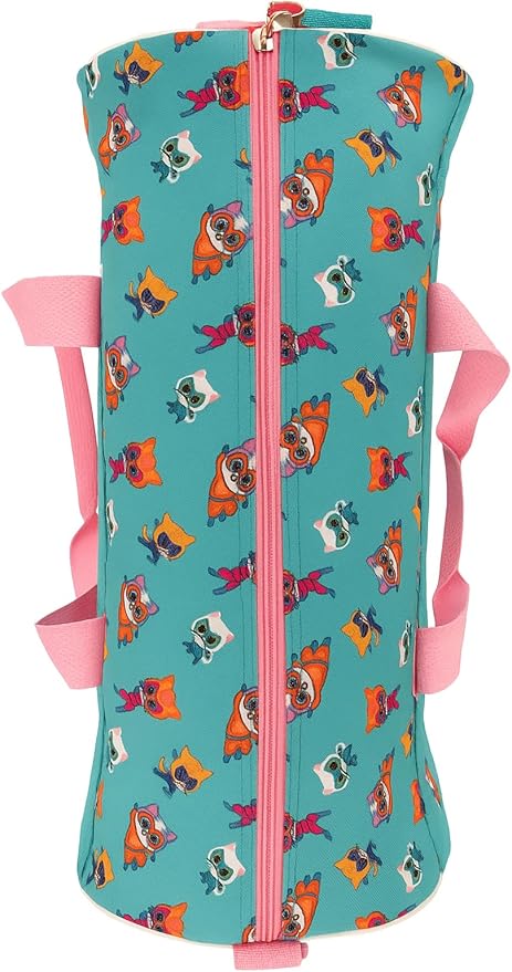 Disney Super Kitties Kids Duffle Bag 16.5" – Travel & Sports Bag with Zipper Pocket, Mesh Sides & Shoulder Strap