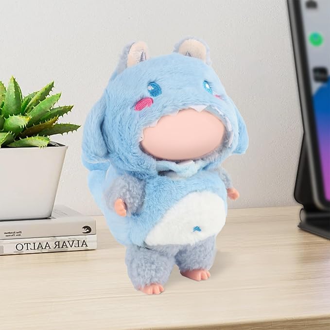 Clothes for 17cm Doll Accessories ,Suit Cute Clothes for Animal Style (Blue Shark)