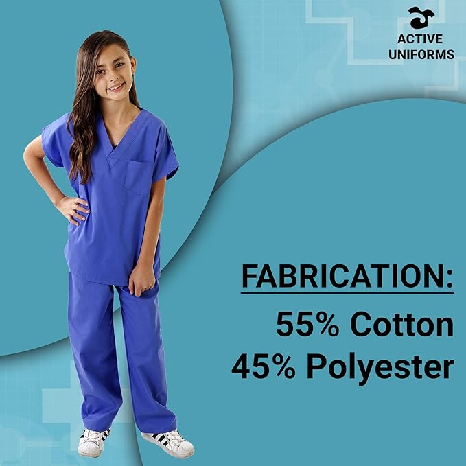 Kids Scrubs Set Super Soft Children Scrub Set Kids Doctor Dress up